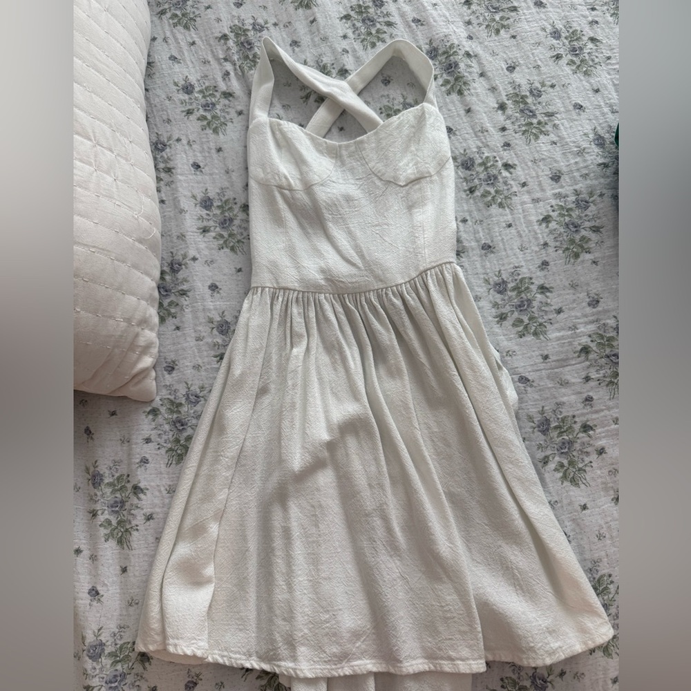 Peppermayo Halter White Dress